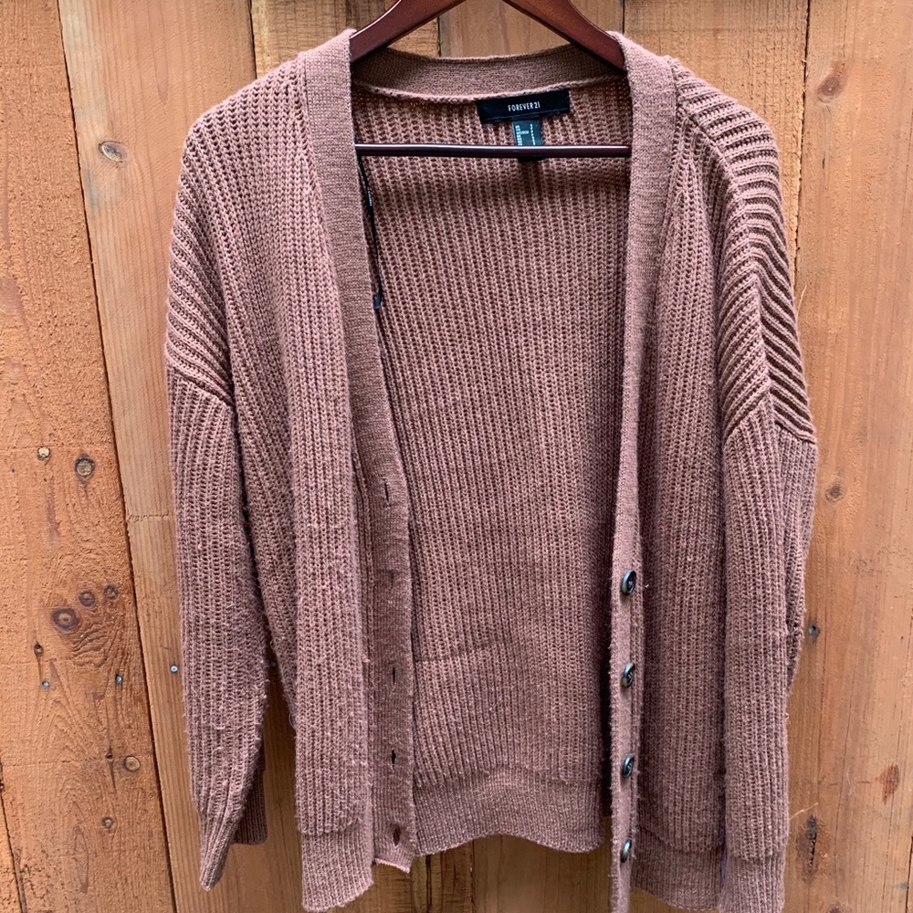 Brown cardigan